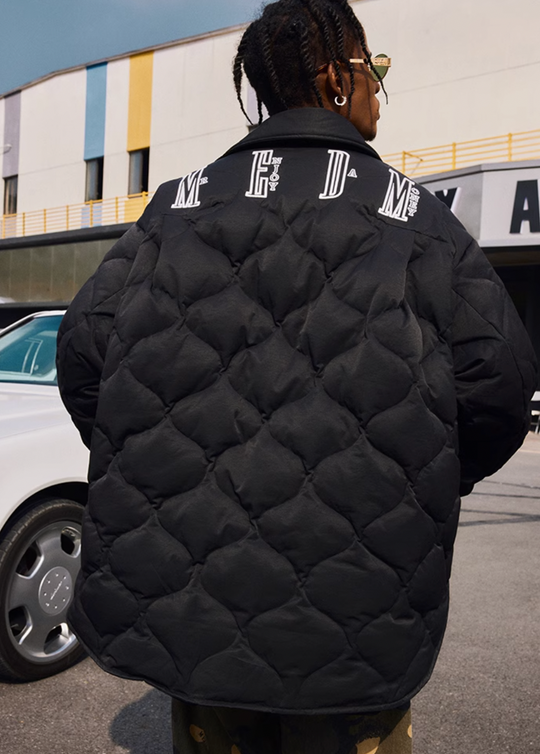 MEDM Plaid Down Shirt Jacket