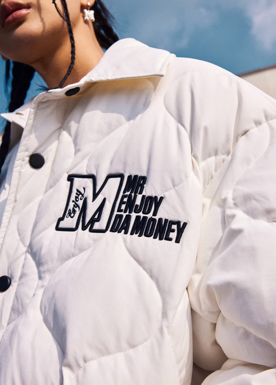 MEDM Plaid Down Shirt Jacket