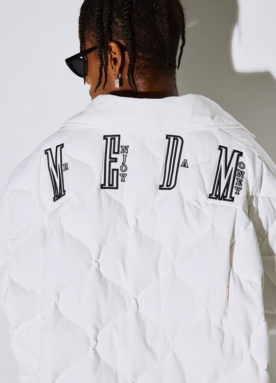 MEDM Plaid Down Shirt Jacket