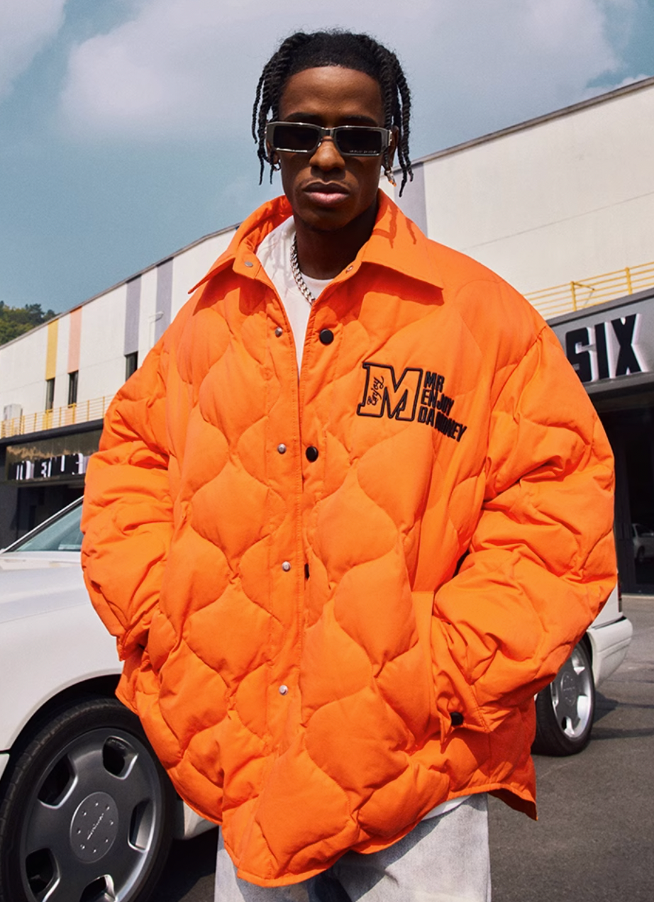 MEDM Plaid Down Shirt Jacket