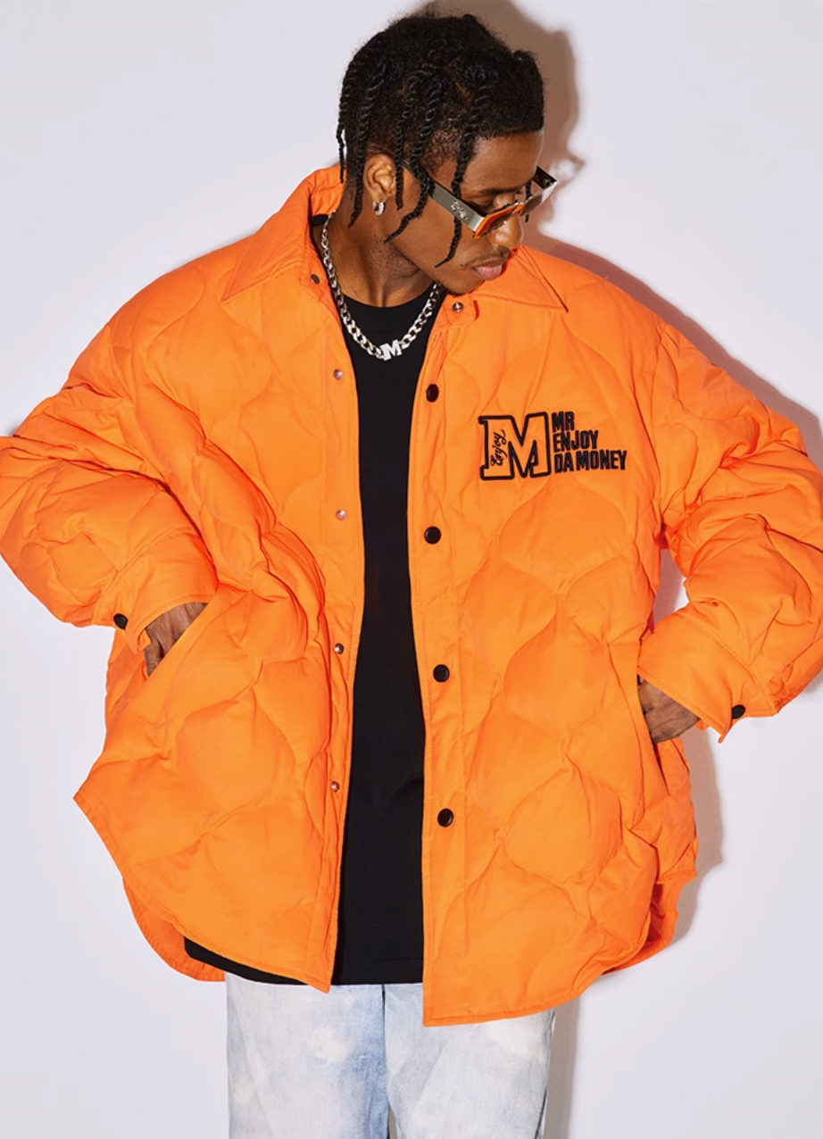 MEDM Plaid Down Shirt Jacket