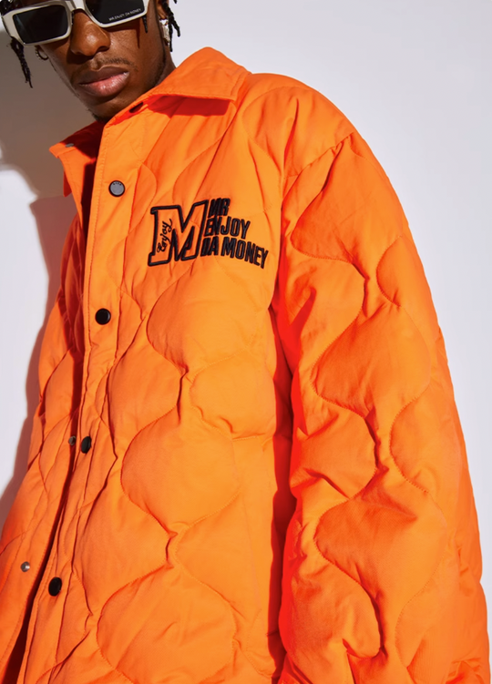 MEDM Plaid Down Shirt Jacket