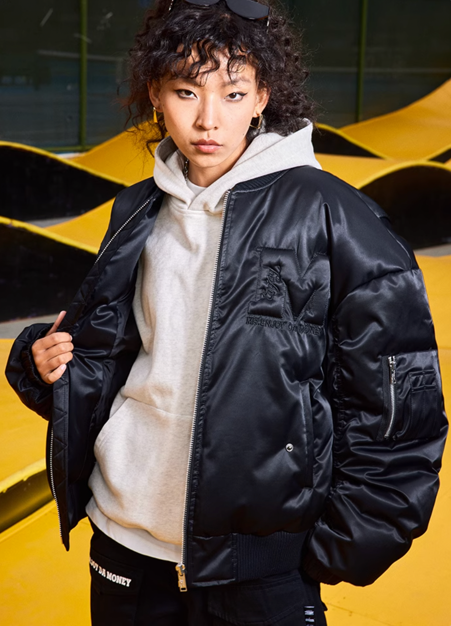MEDM Ultra High Fill Down MA1 Aviator Bomber Jacket