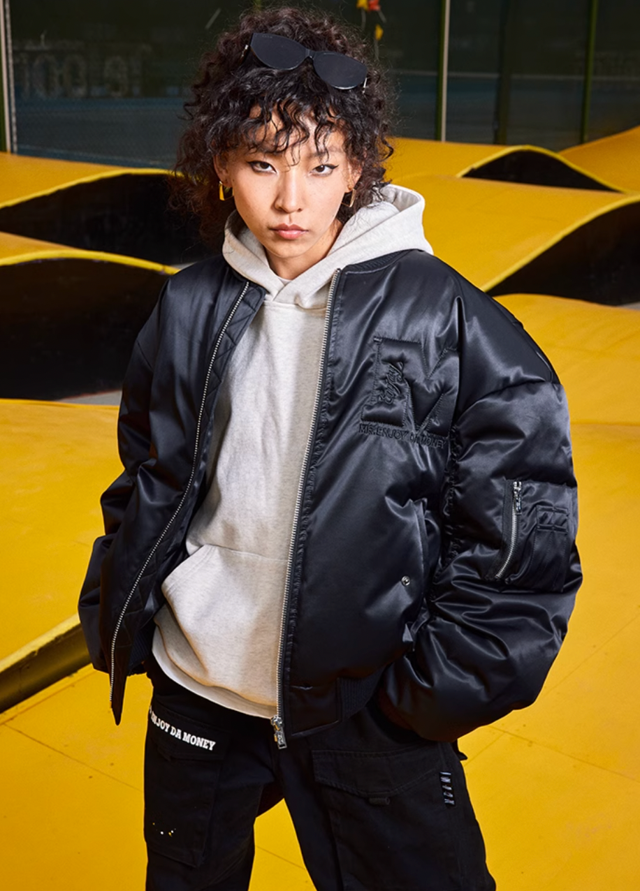 MEDM Ultra High Fill Down MA1 Aviator Bomber Jacket