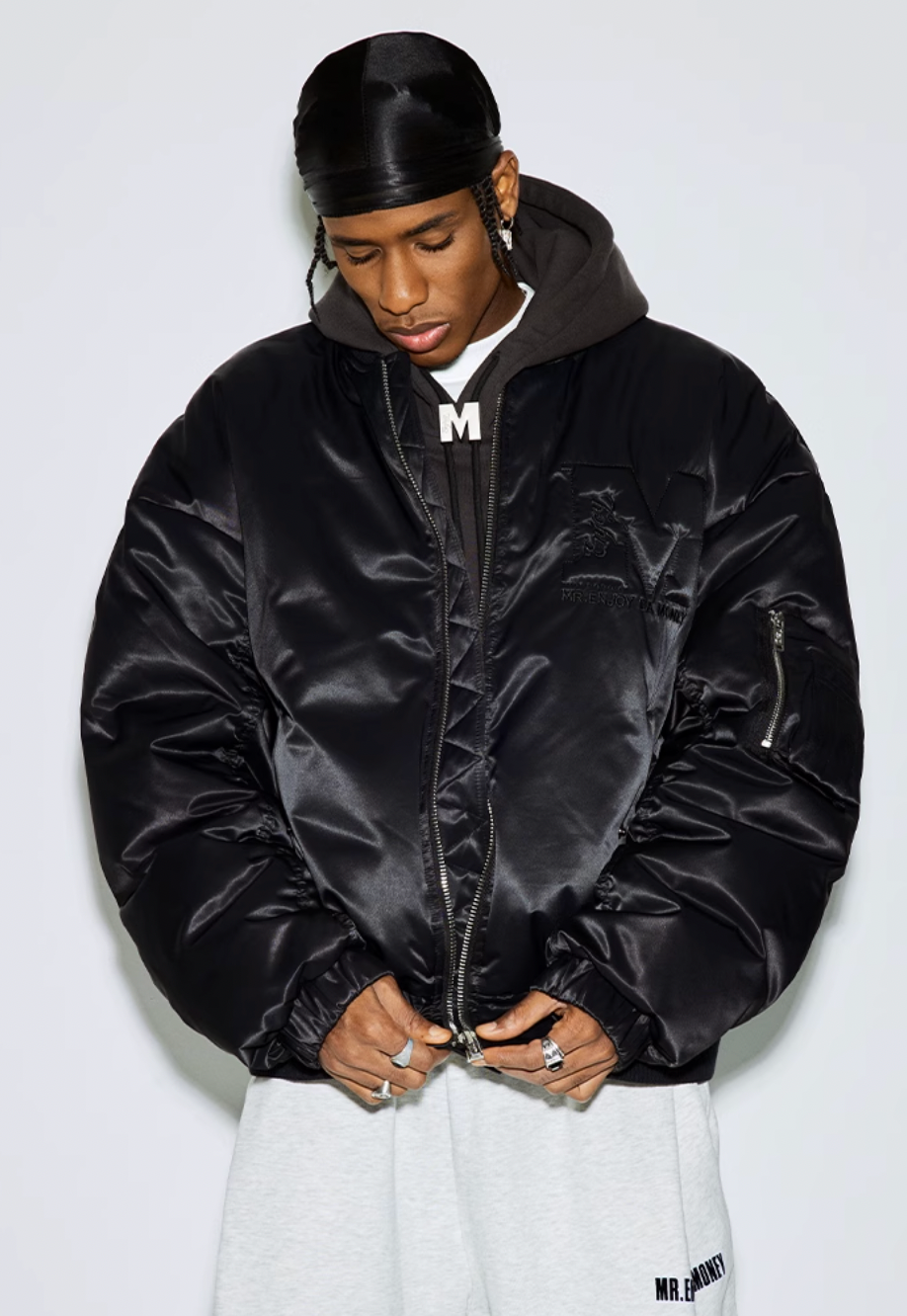 MEDM Ultra High Fill Down MA1 Aviator Bomber Jacket