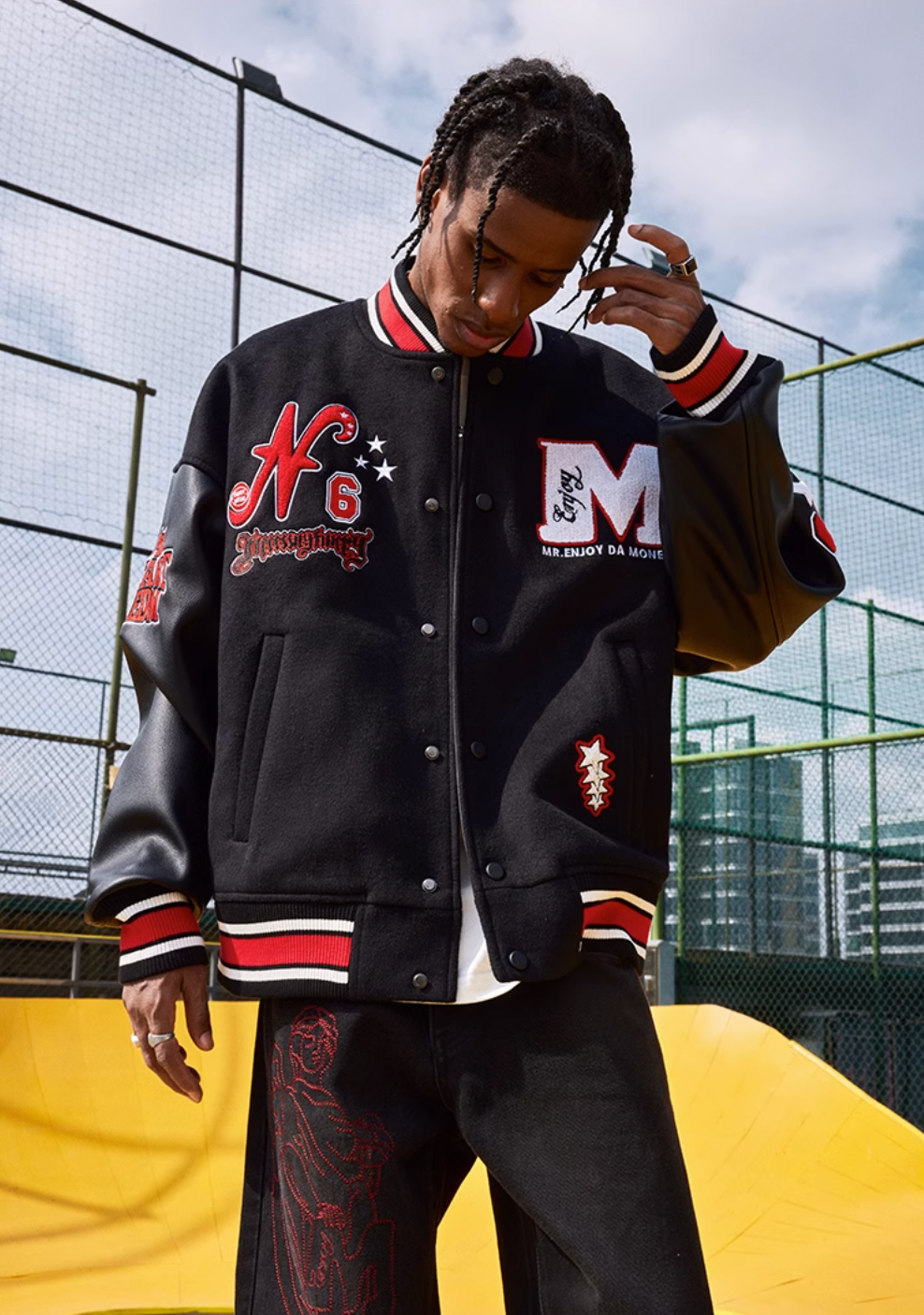MEDM × NecessityFinery Baseball Jacket