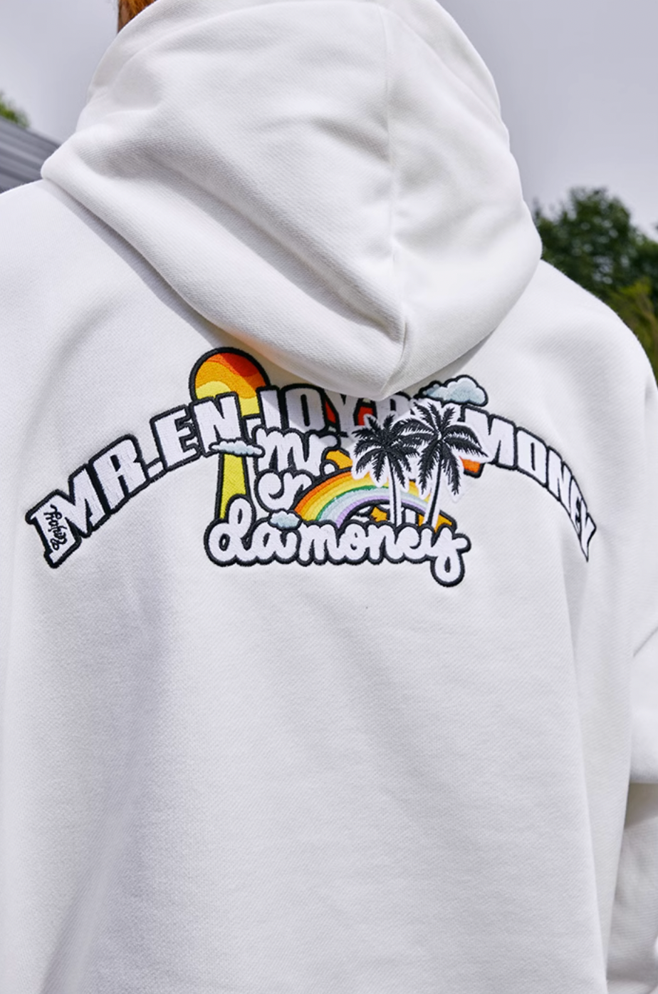 MEDM Flower Logo Embroidery Hoodie