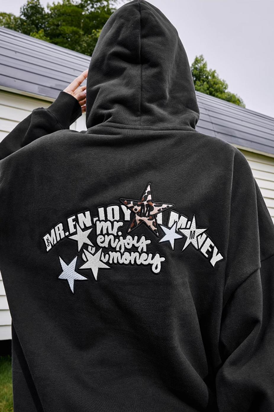 MEDM Flower Logo Embroidery Hoodie