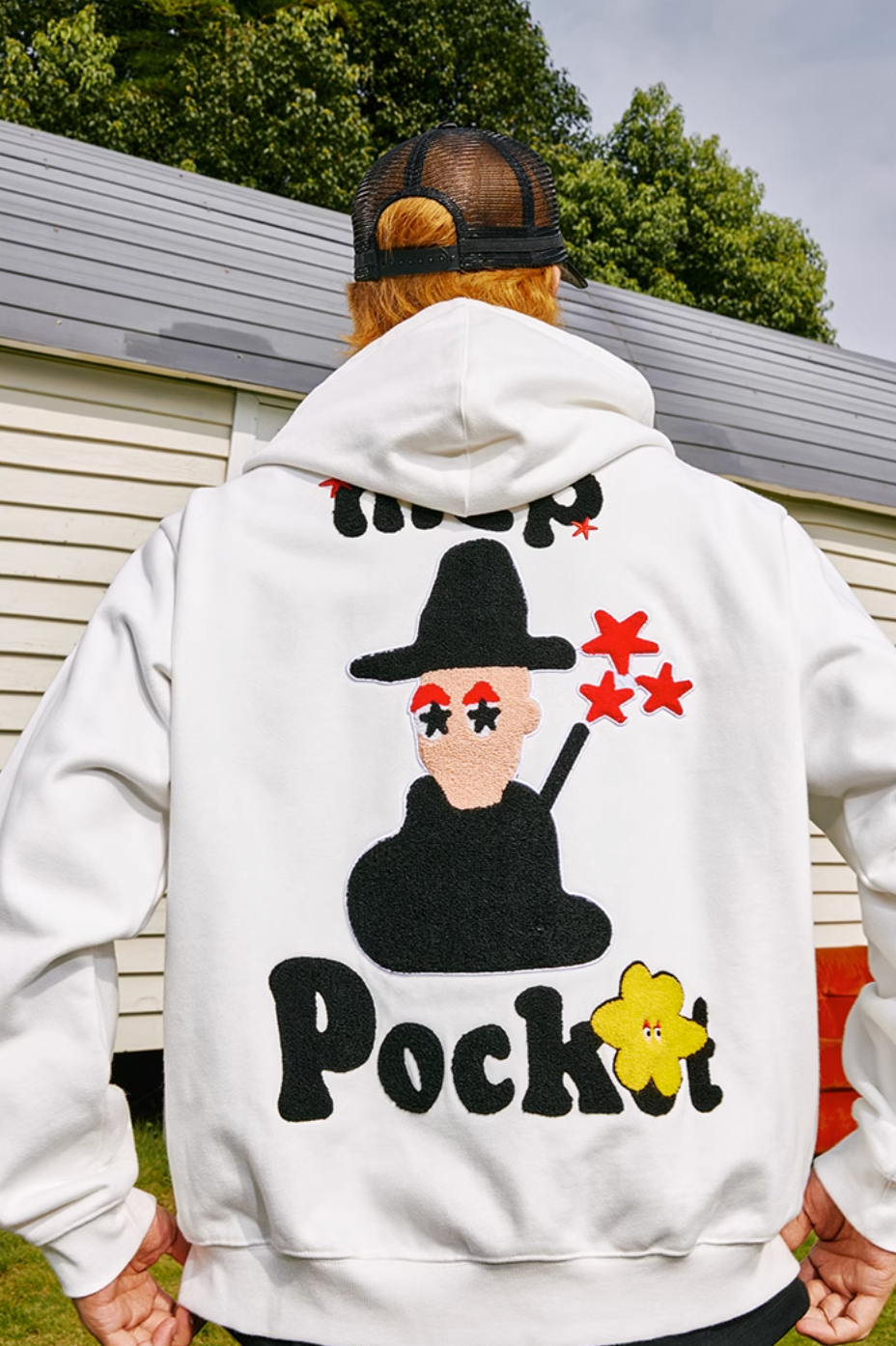 MEDM MCP Applique Embroidery Zipper Hoodie