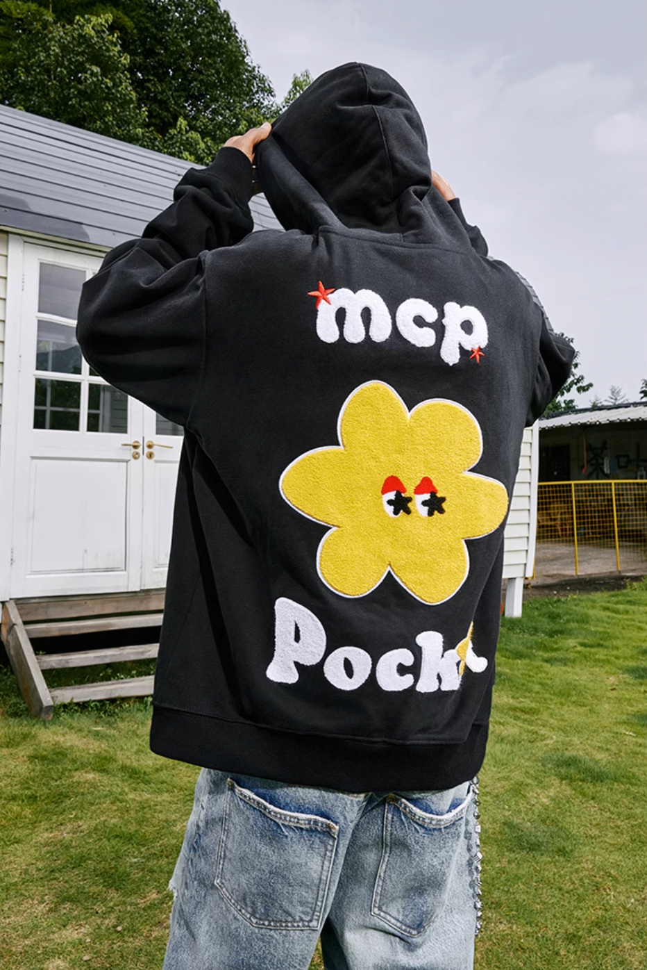MEDM MCP Applique Embroidery Zipper Hoodie