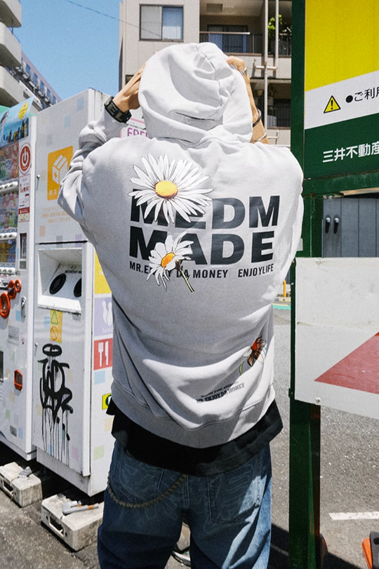 MEDM Daisy Logo Print Hoodie