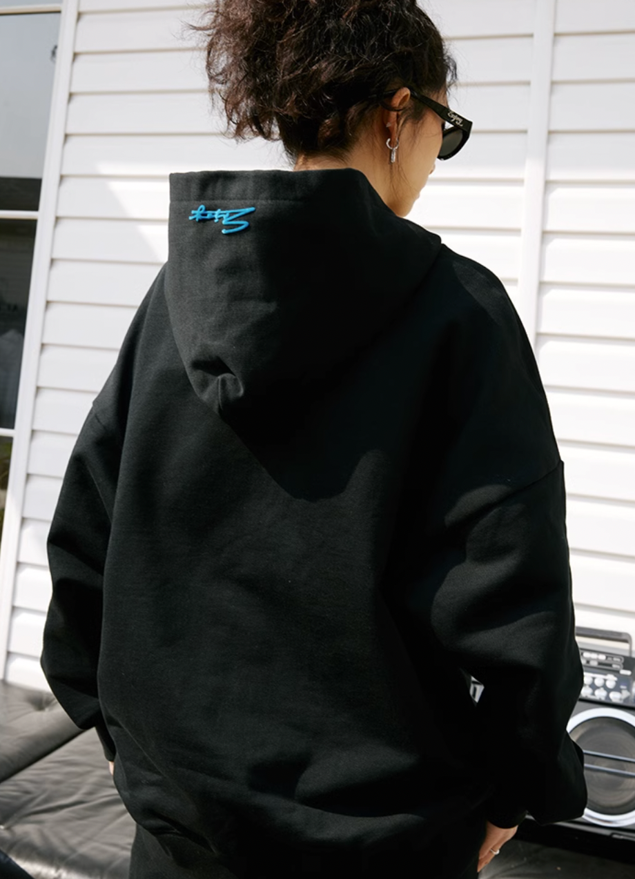 MEDM Foam Flocked Print Hoodie