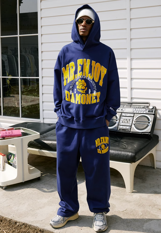 MEDM Foam Flocked Print Hoodie