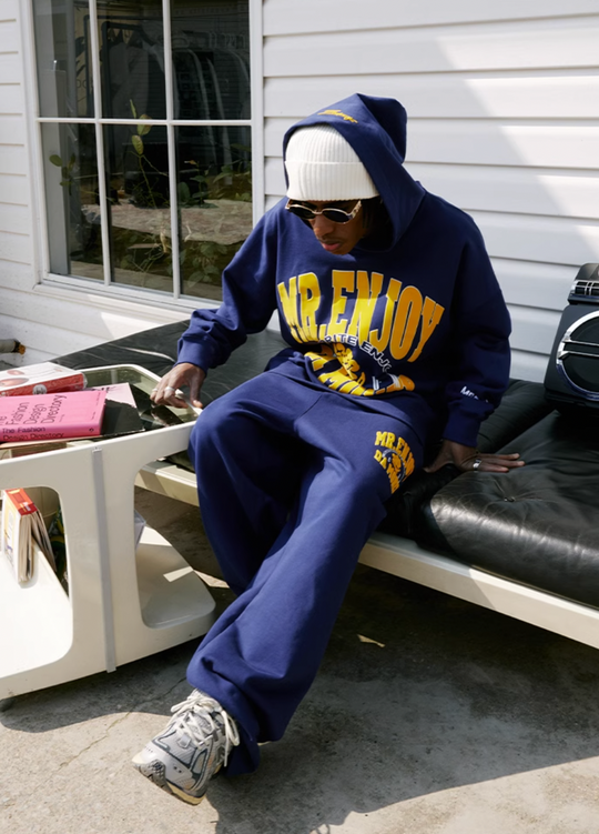 MEDM Foam Flocked Print Hoodie