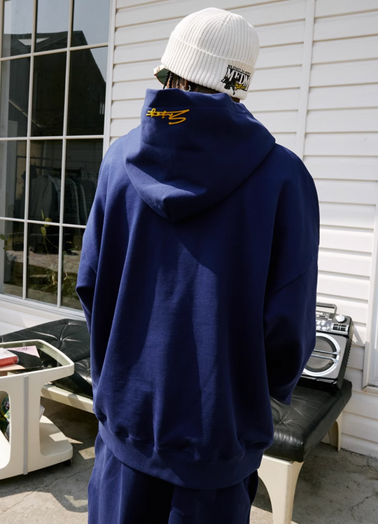 MEDM Foam Flocked Print Hoodie