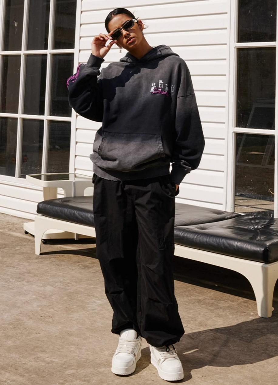 MEDM Washed Color Logo Hoodie