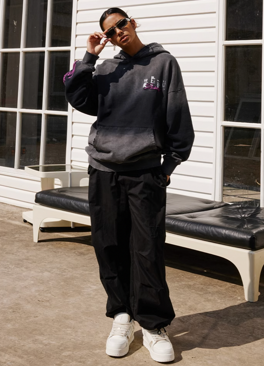 MEDM Washed Color Logo Hoodie