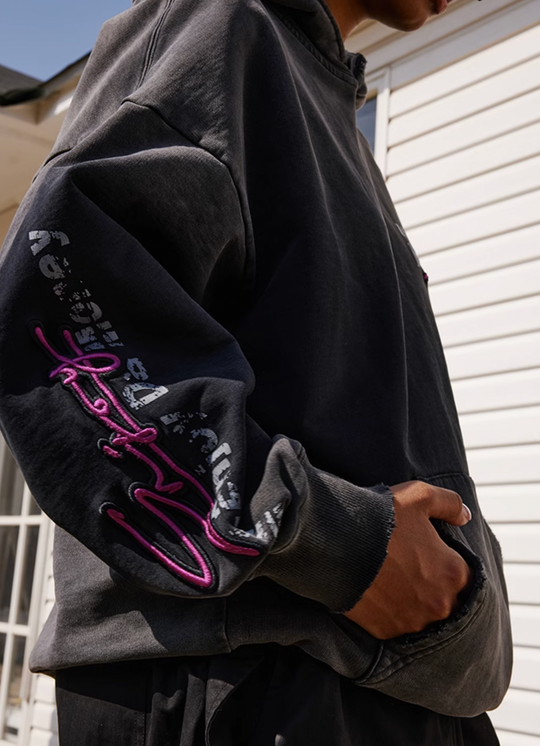 MEDM Washed Color Logo Hoodie