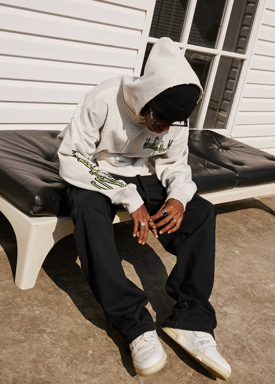 MEDM Washed Color Logo Hoodie