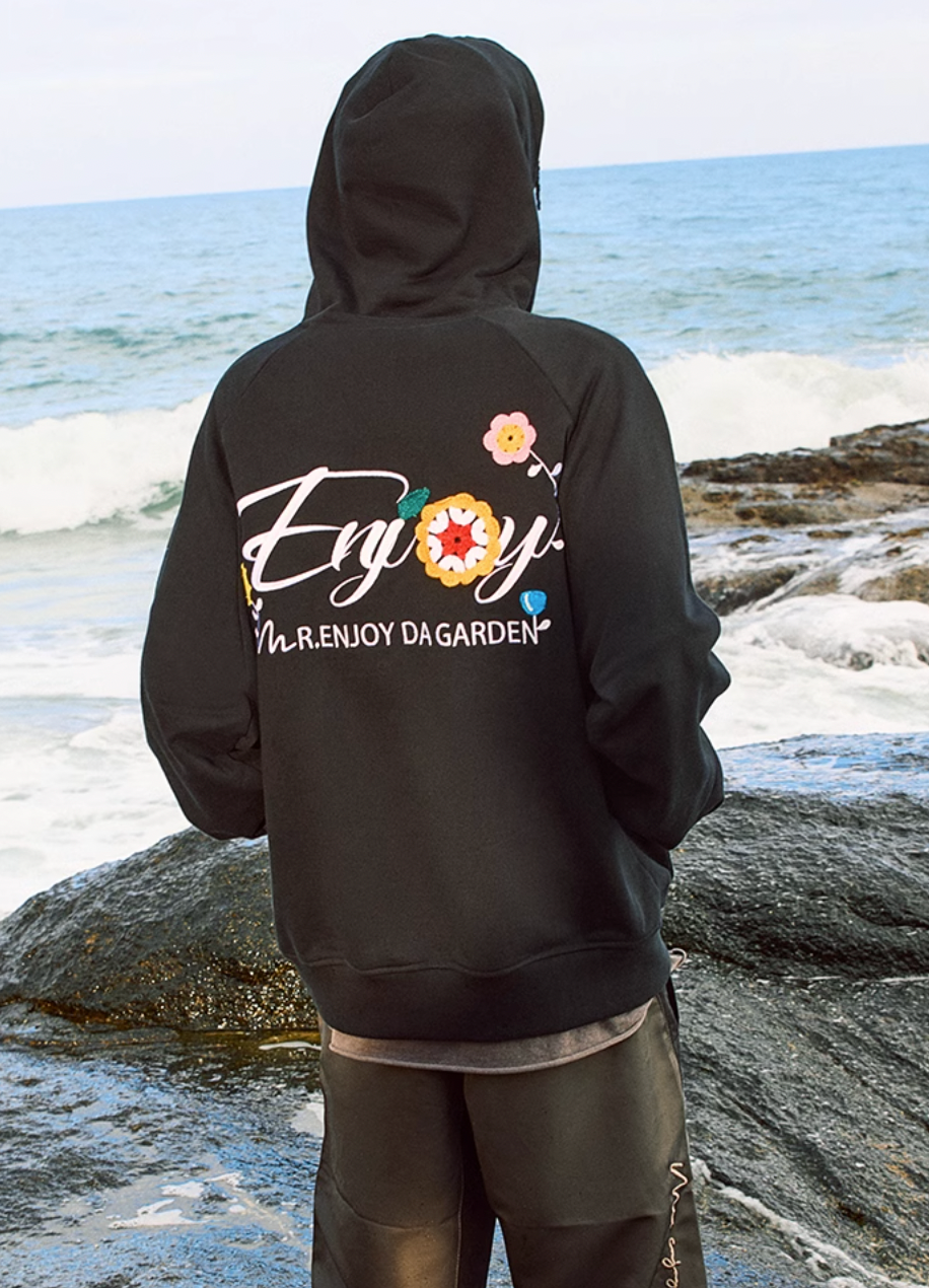 MEDM Flowers Embroidery Hoodie