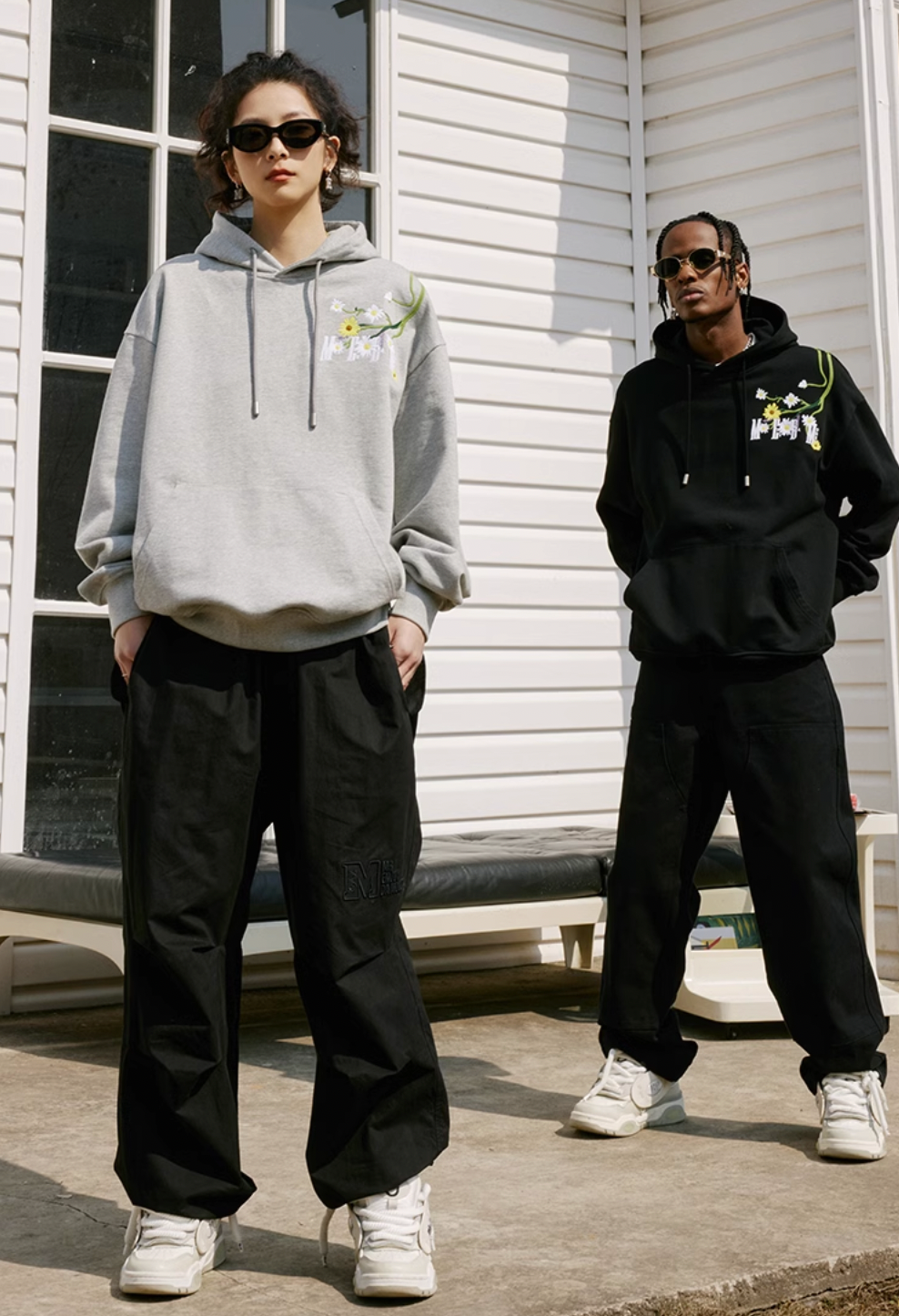 MEDM Daisy Embroidery Hoodie