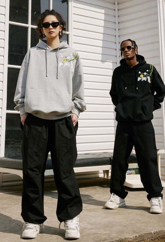 MEDM Daisy Embroidery Hoodie