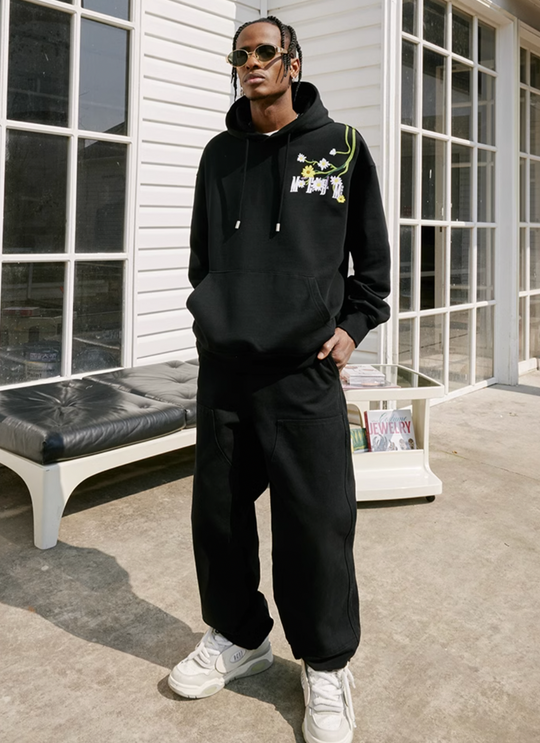 MEDM Daisy Embroidery Hoodie