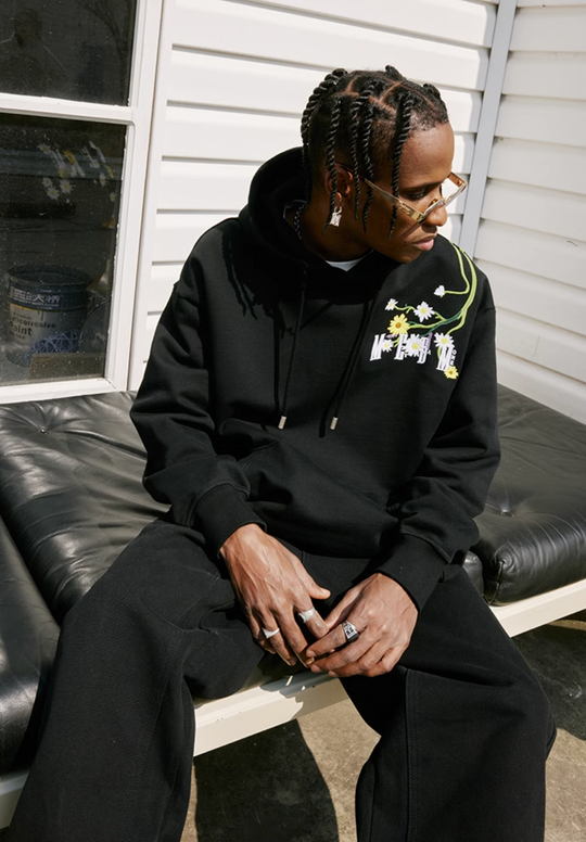 MEDM Daisy Embroidery Hoodie