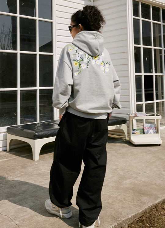 MEDM Daisy Embroidery Hoodie