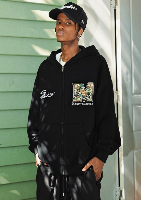 MEDM Camouflage Zipper Hoodie