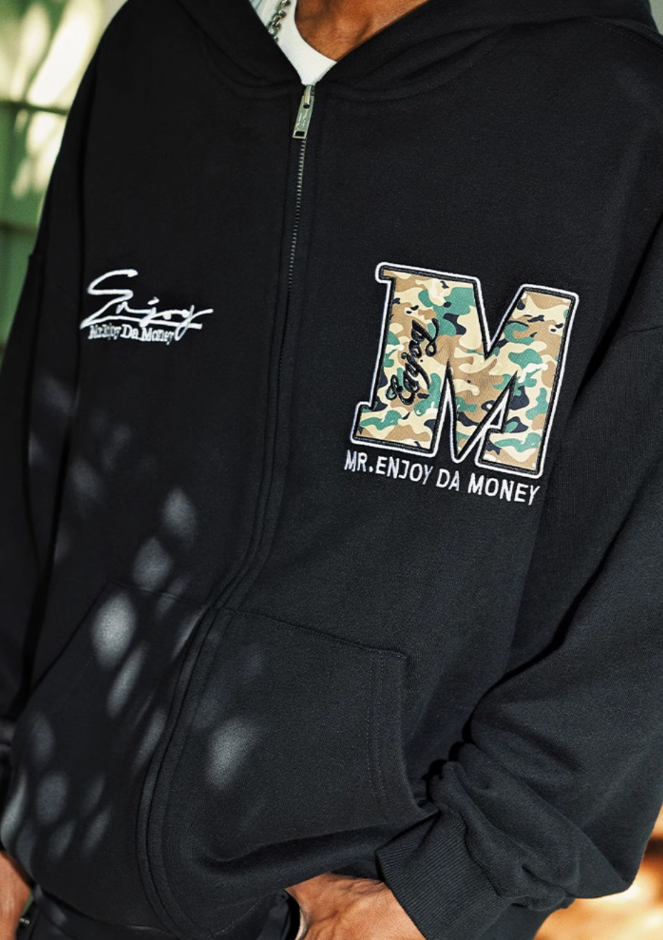 MEDM Camouflage Zipper Hoodie