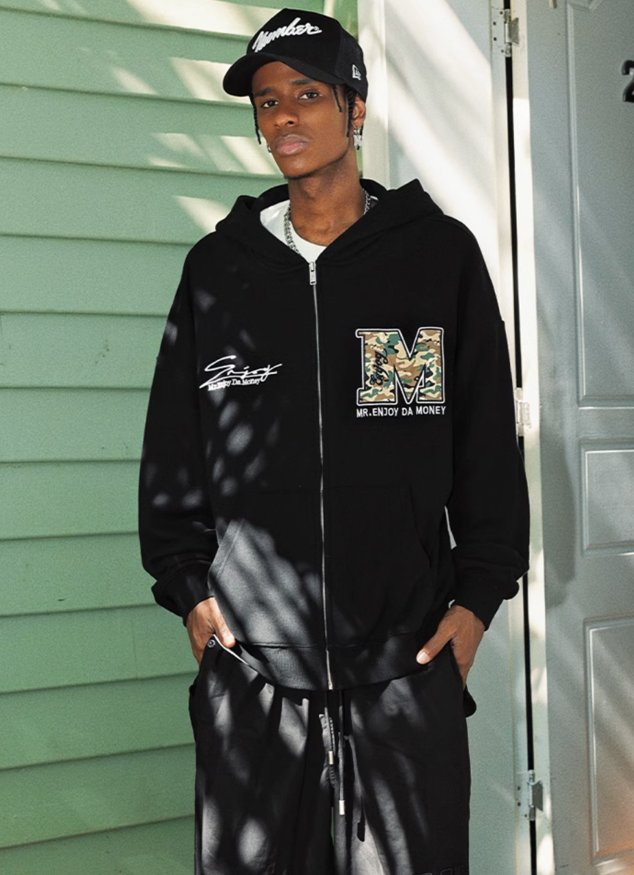MEDM Camouflage Zipper Hoodie