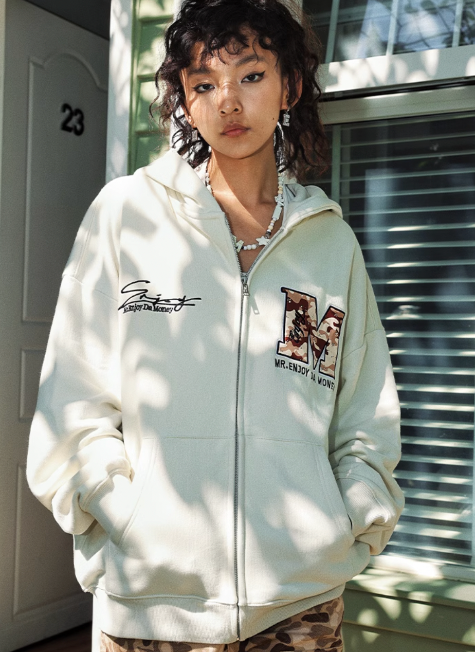 MEDM Camouflage Zipper Hoodie