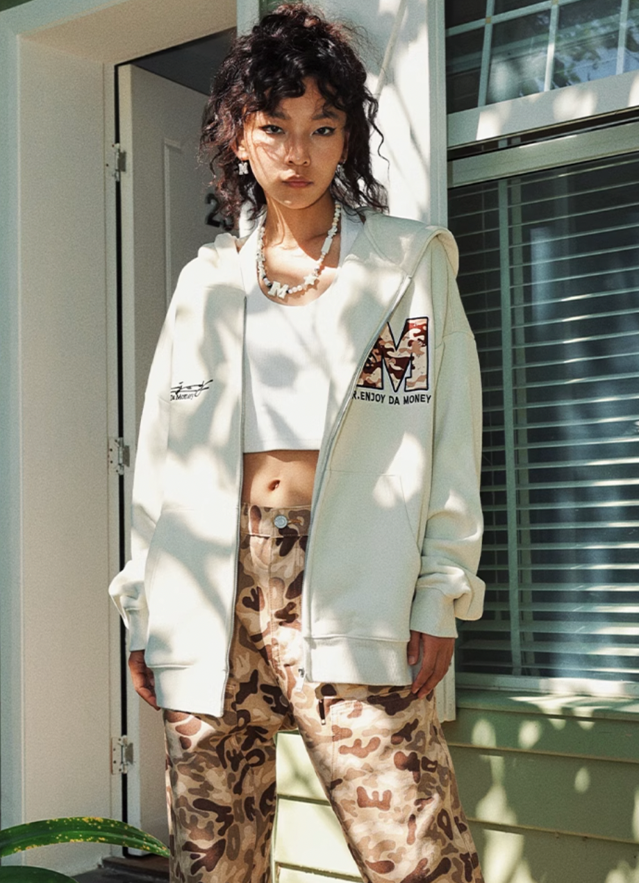 MEDM Camouflage Zipper Hoodie