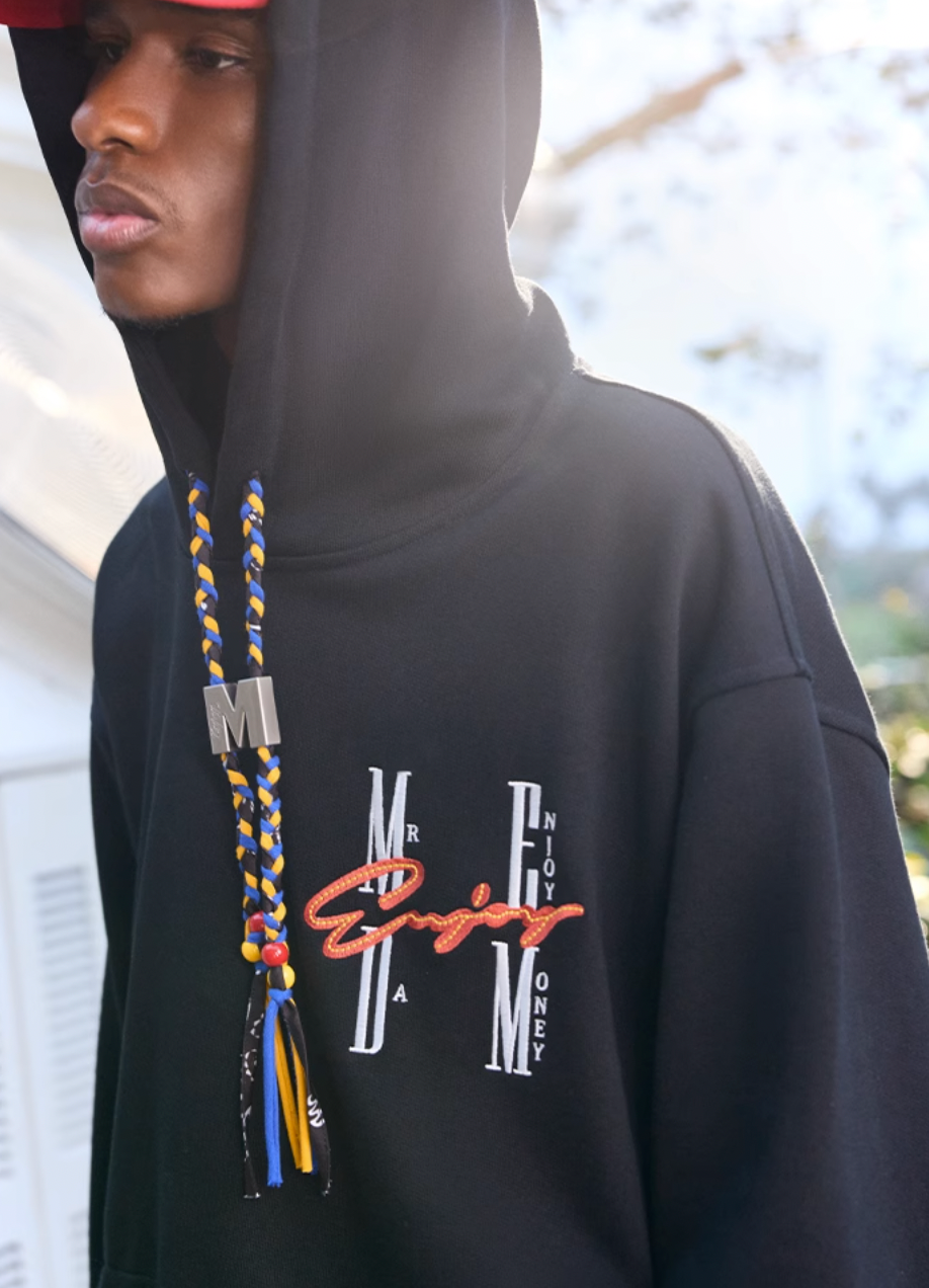 MEDM Cashew Flower Drawstring Hoodie