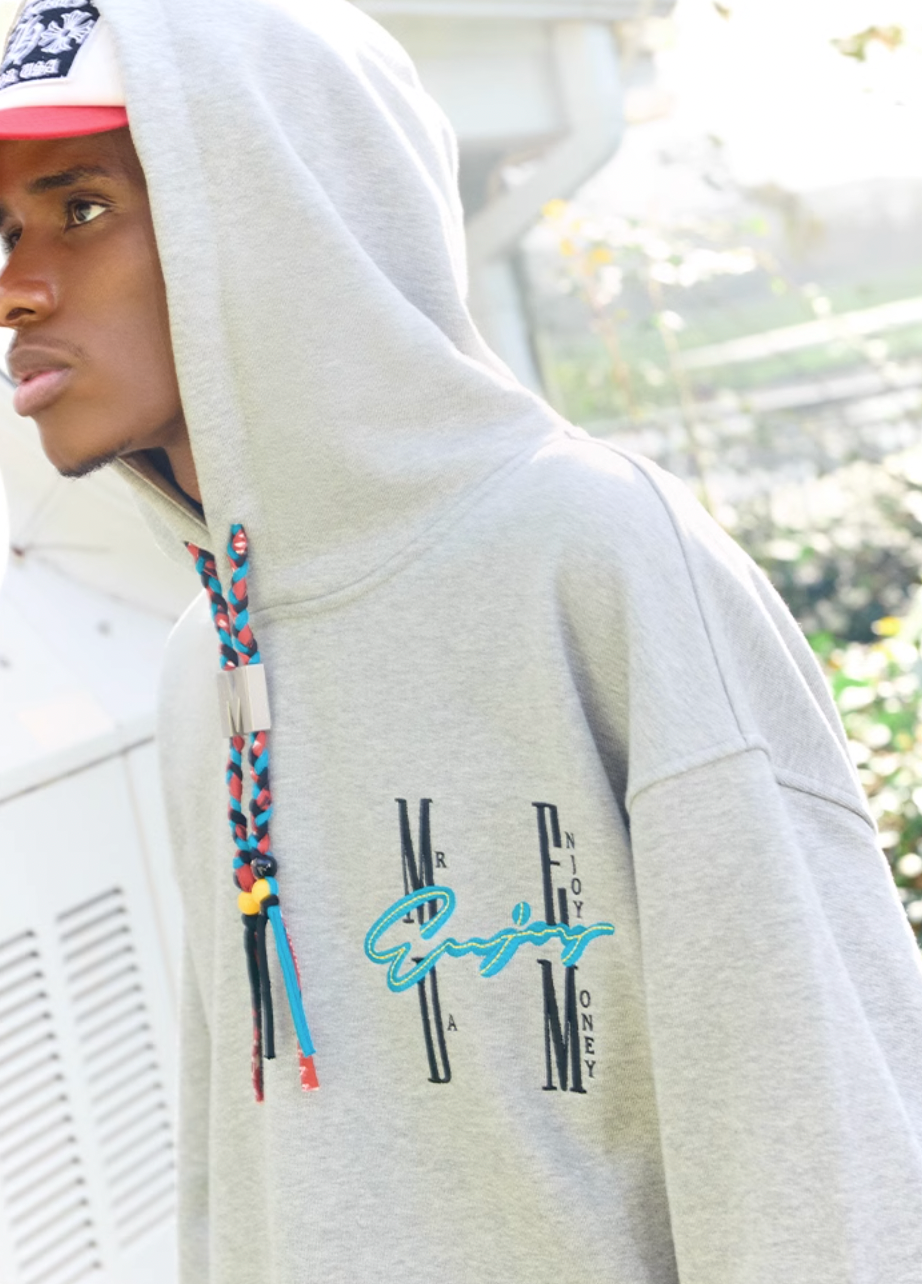 MEDM Cashew Flower Drawstring Hoodie