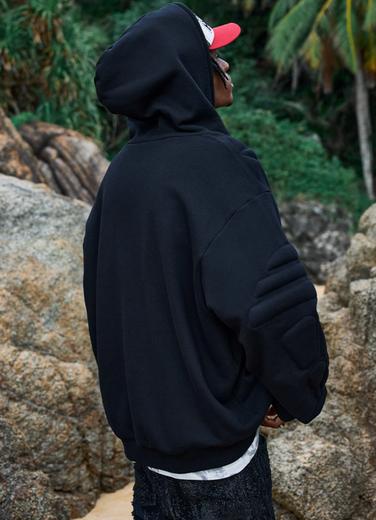 MEDM Bump Print Zipper Hoodie