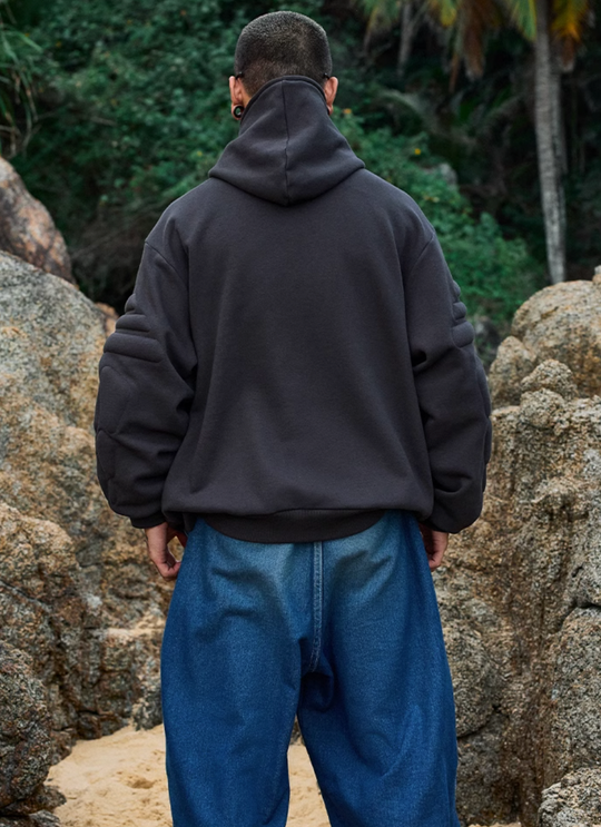 MEDM Bump Print Zipper Hoodie