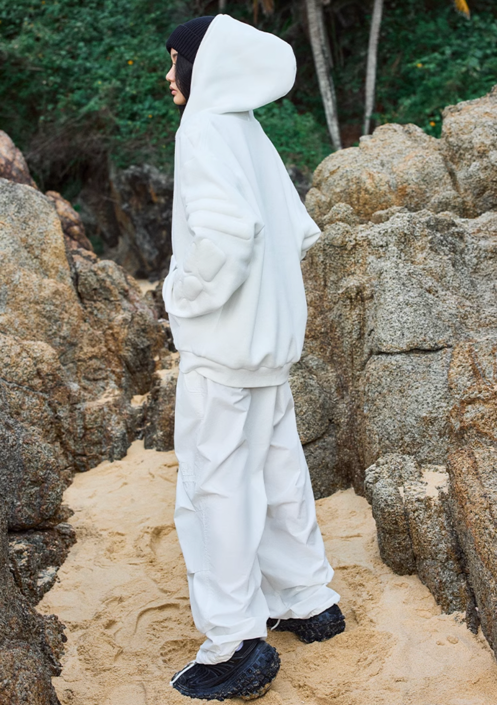 MEDM Bump Print Zipper Hoodie