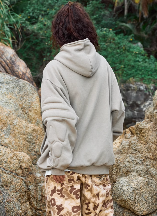 MEDM Bump Print Zipper Hoodie