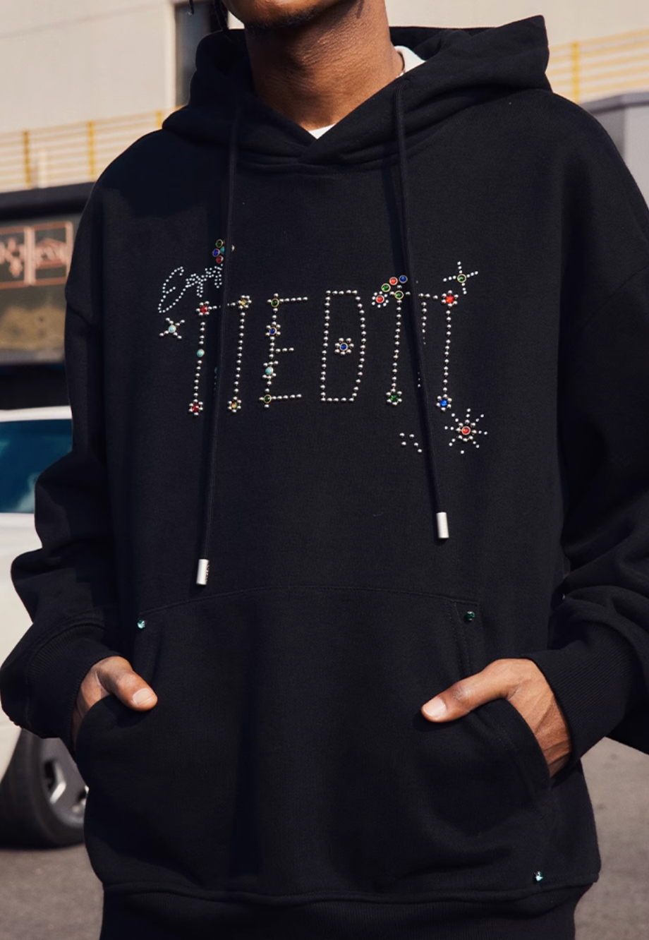 MEDM Gemstone Hot Drill Hoodie