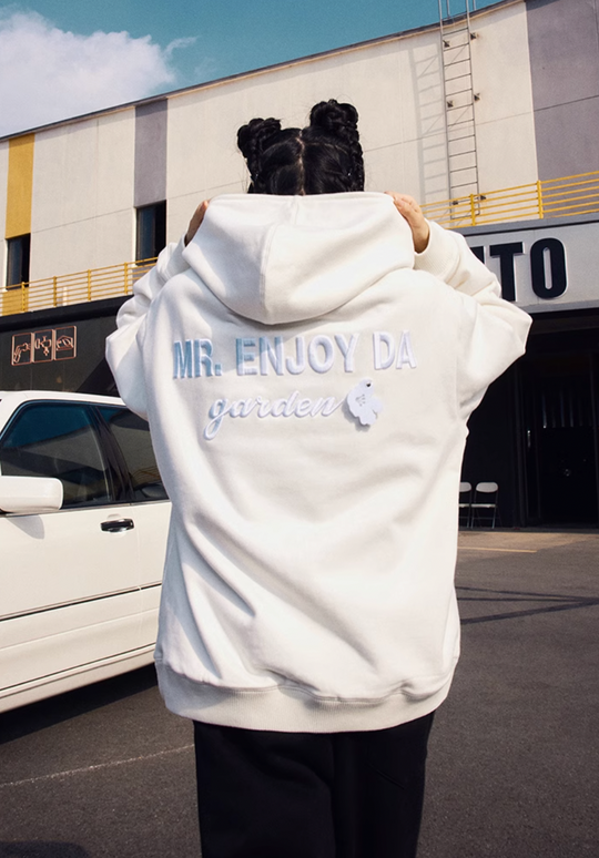 MEDM Felt Fabric Embroidered Hoodie