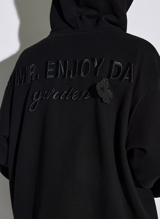 MEDM Felt Fabric Embroidered Hoodie