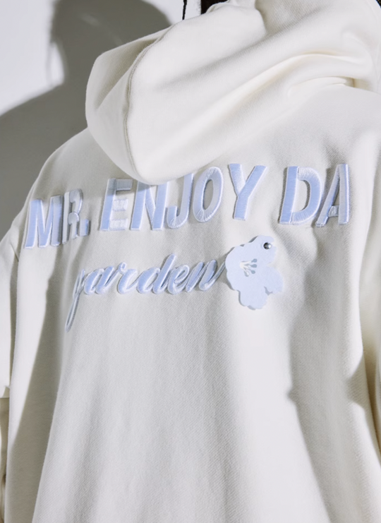 MEDM Felt Fabric Embroidered Hoodie