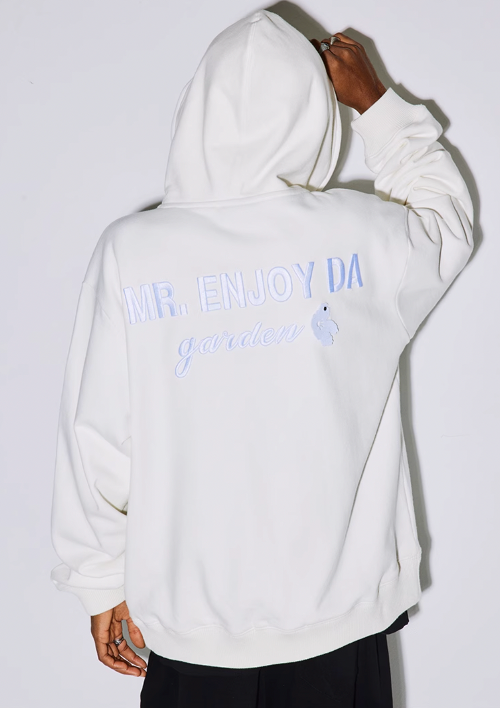 MEDM Felt Fabric Embroidered Hoodie