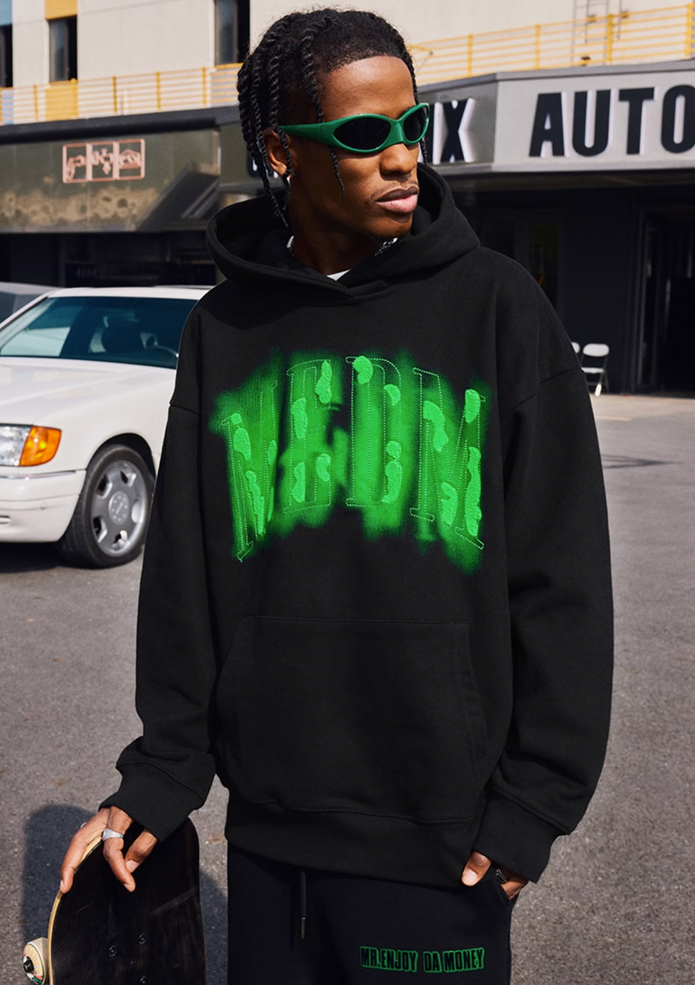 MEDM Towel Embroidery Printing Hoodie