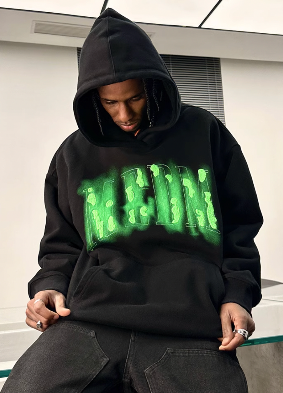 MEDM Towel Embroidery Printing Hoodie