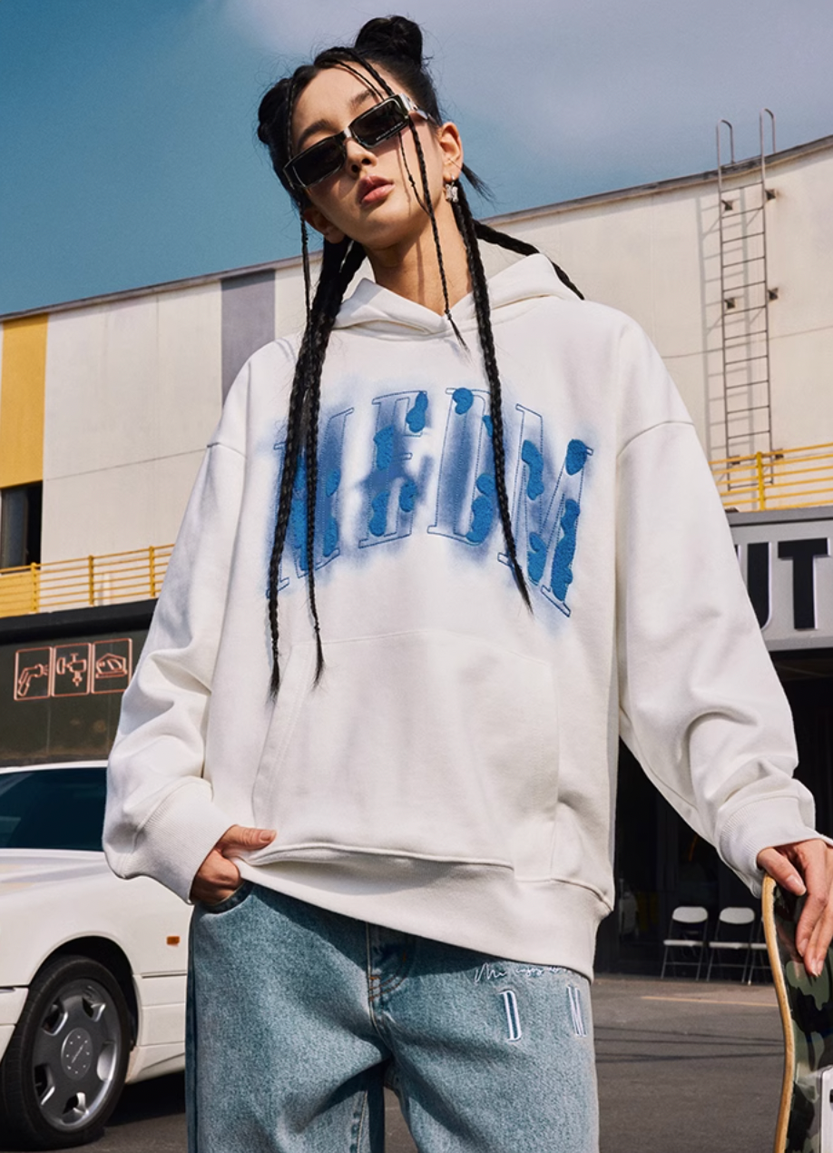 MEDM Towel Embroidery Printing Hoodie