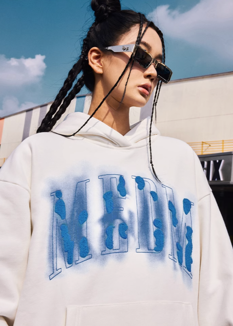 MEDM Towel Embroidery Printing Hoodie