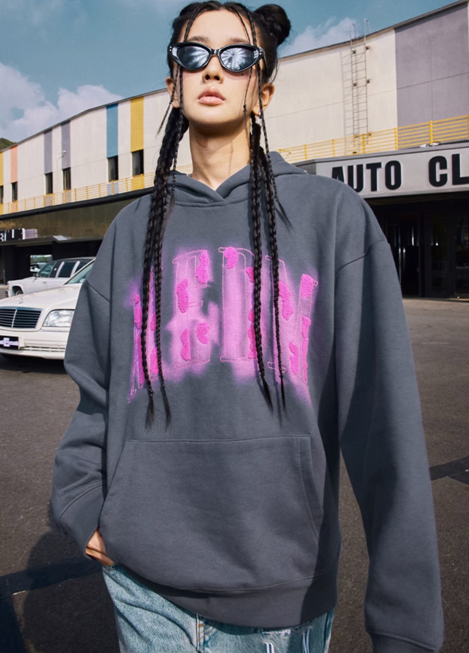 MEDM Towel Embroidery Printing Hoodie